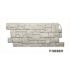Фасадная панель ПВХ FineBer (Файнбир) Камень Дикий Жемчужный Фасадная панель ПВХ FineBer (Файнбир) Камень Дикий Жемчужный
