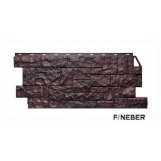 Фасадная панель ПВХ FineBer (Файнбир) Камень Дикий Коричневый Фасадная панель ПВХ FineBer (Файнбир) Камень Дикий Коричневый