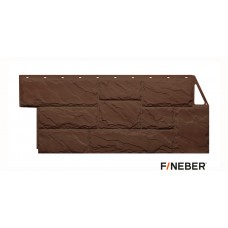 Фасадная панель ПВХ FineBer (Файнбир) Камень Крупный Коричневый Фасадная панель ПВХ FineBer (Файнбир) Камень Крупный Коричневый