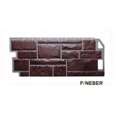 Фасадная панель ПВХ FineBer (Файнбир) Камень Коричневый Фасадная панель ПВХ FineBer (Файнбир) Камень Коричневый