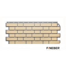Фасадная панель ПВХ FineBer (Файнбир) Дачный Кирпич Клинкерный Желтый Фасадная панель ПВХ FineBer (Файнбир) Дачный Кирпич Клинкерный Желтый