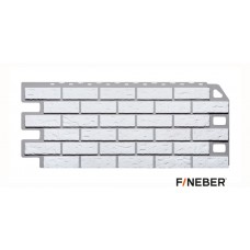 Фасадная панель ПВХ FineBer (Файнбир) Кирпич Мелованный Белый Фасадная панель ПВХ FineBer (Файнбир) Кирпич Мелованный Белый