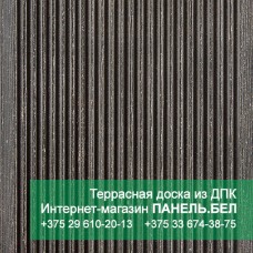 Террасная доска ДПК Терропласт под дерево, графит, м2 Террасная доска ДПК Терропласт под дерево, графит, м2