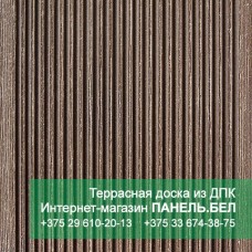 Террасная доска ДПК Терропласт под дерево, коричневый, м2 Террасная доска ДПК Терропласт под дерево, коричневый, м2