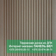 Террасная доска ДПК Терропласт, коричневый, м2 Террасная доска ДПК Терропласт, коричневый, м2