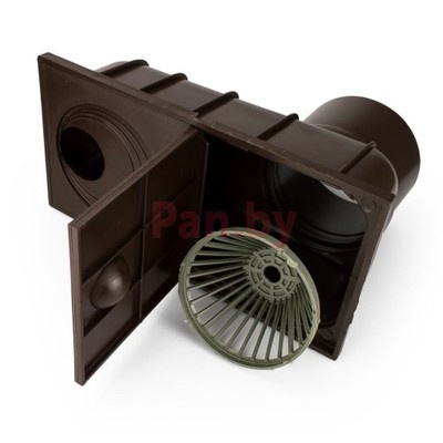 Коллектор водосточной системы Galeco D-130, Коричневый