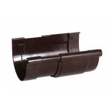 Компенсатор водосточного желоба Nicoll LG25 D-125, Коричневый (клеевое соед.)