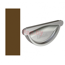 Заглушка желоба Lindab 125/87 универс., D-125, Коричневый