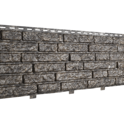 Сайдинг наружный виниловый Ю-Пласт Стоун Хаус Камень Жженый (двойной замок)