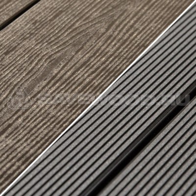 Террасная доска ДПК Savewood Abies Темно-коричневый