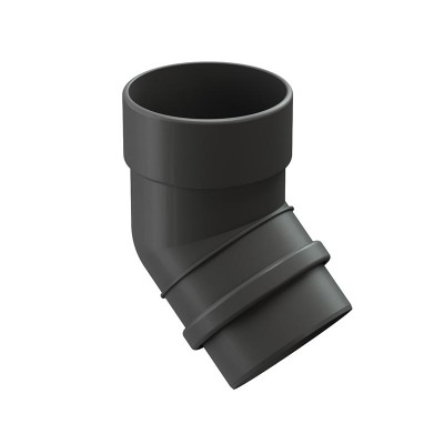 Колено водосточной трубы Docke Lux 45˚ D-100, Графит