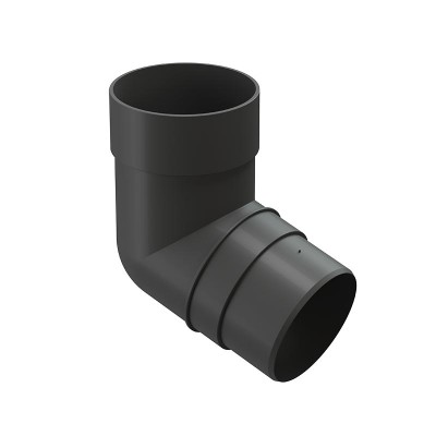 Колено водосточной трубы Docke Premium 72˚ D-85, Графит