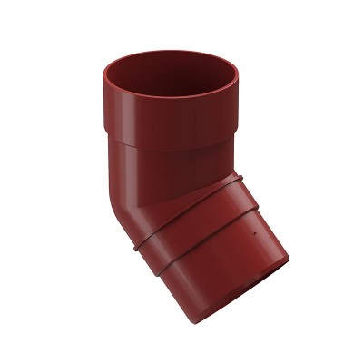 Колено водосточной трубы Docke Premium 45˚ D-85, Гранат