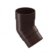 Колено водосточной трубы Docke Premium 45˚ D-85, Шоколад